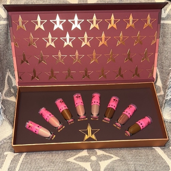 JEFFREE STAR COSMETICS MINI NUDES 2LIQUID LIPSTICK BUNDLE VAULT PINKS TANBROWN